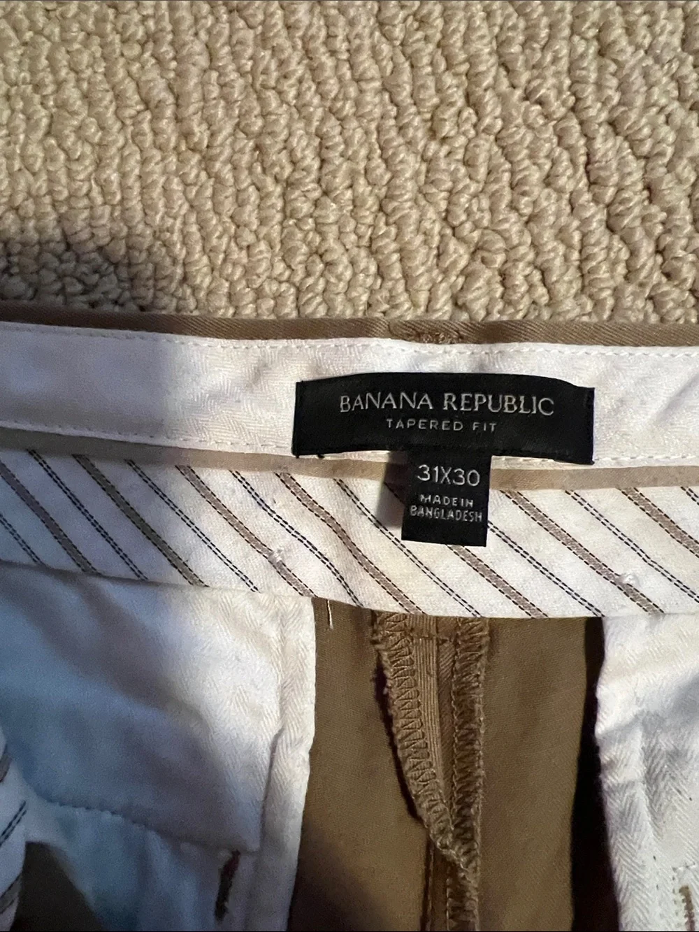 Men's Classic Slim Chino Pants - Khaki